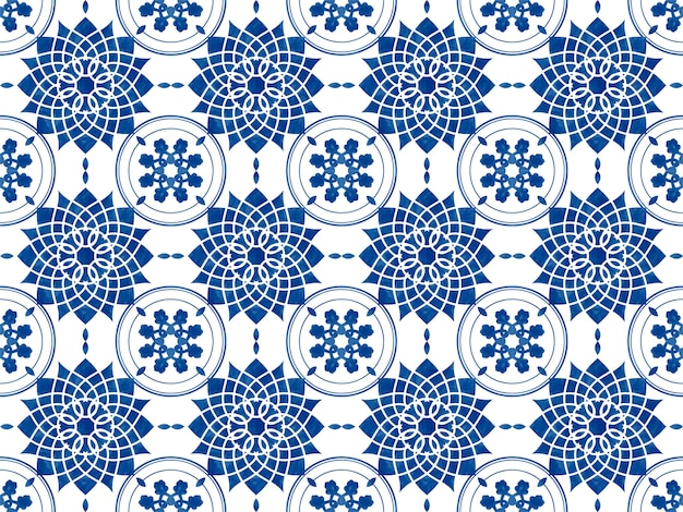 Illustration of tiles textured pattern