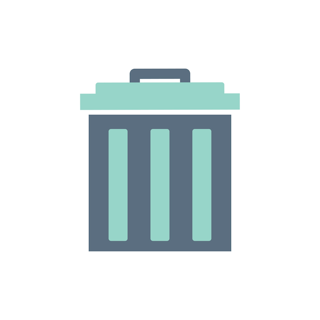 Free Vector illustration of trash bin icon