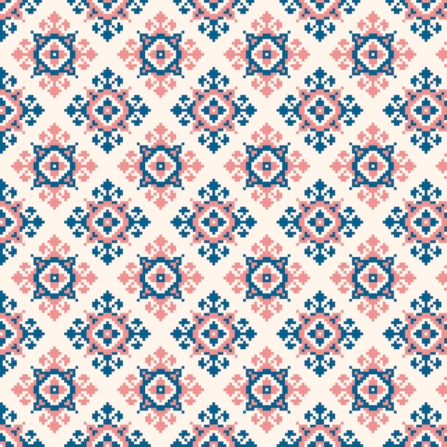 illustration of Ukrainian folk seamless pattern ornament