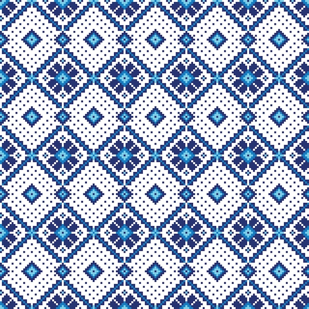 illustration of Ukrainian folk seamless pattern ornament