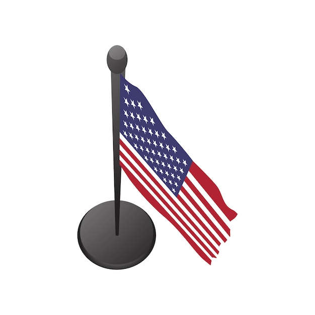 Free Vector illustration of usa flag vector