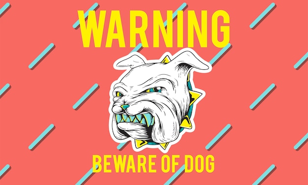 Free Vector illustration of warning sign