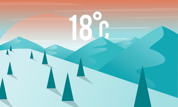 Illustration of weather forecast icon