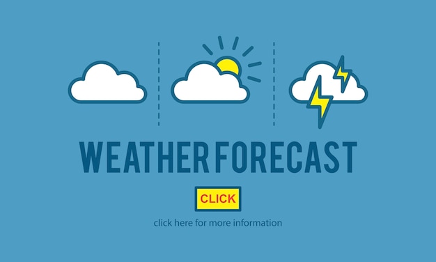 Free Vector illustration of weather forecast vector