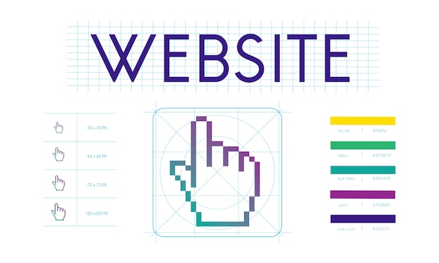 Illustration of web design