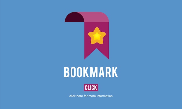 Free Vector illustration of website bookmark