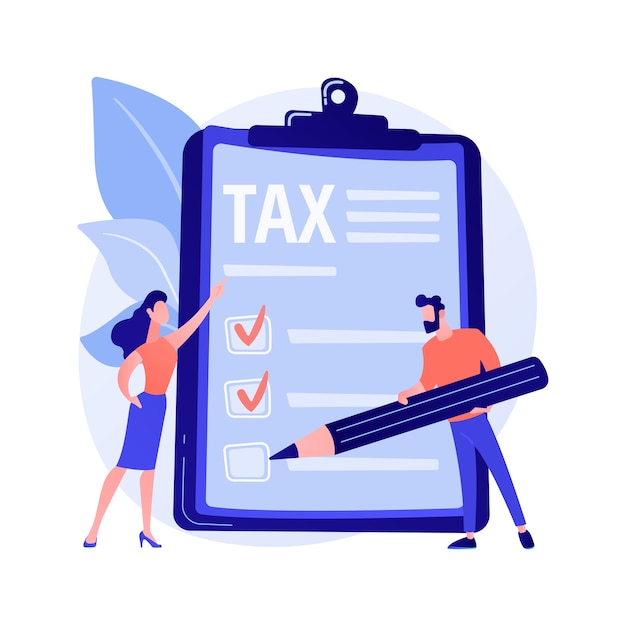 Free Vector income statement web icon. taxpayer cartoon character. counting profit idea. accounting process, financial analysis, e invoice. payment document.