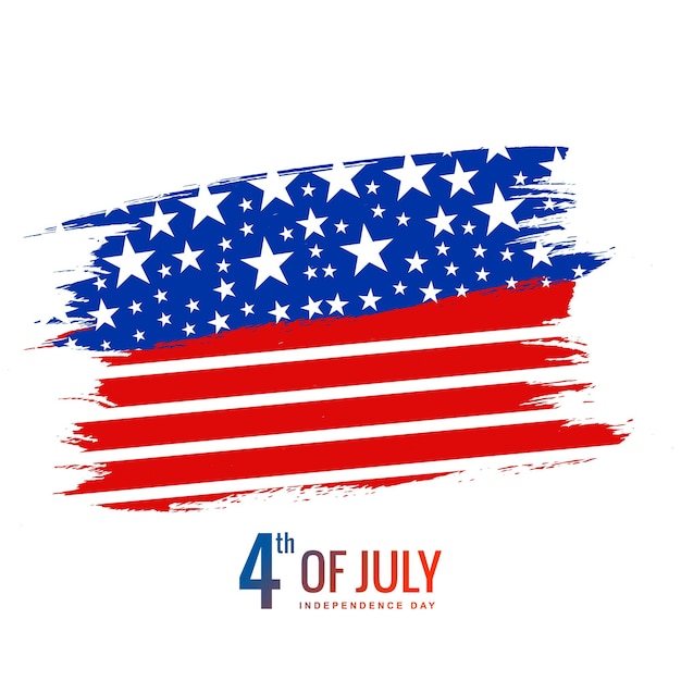 Independence day 4th of july american flag background