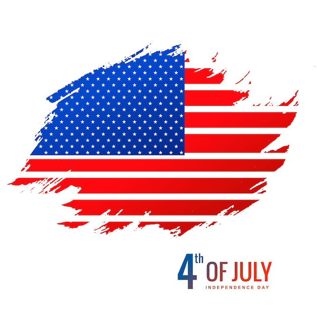 Independence day 4th of july american flag background