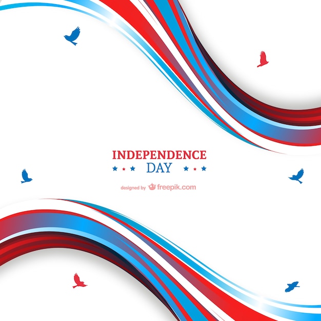 Free Vector independence day background