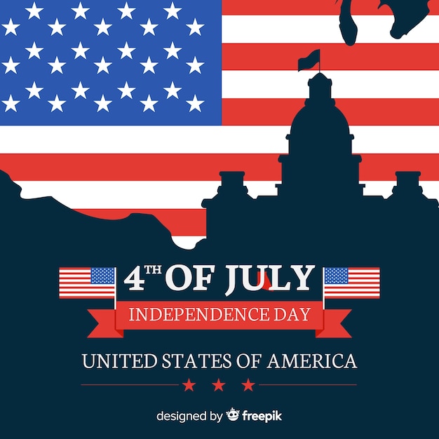 Free Vector independence day background