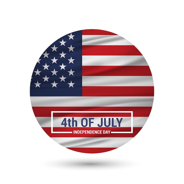 Independence day badge design