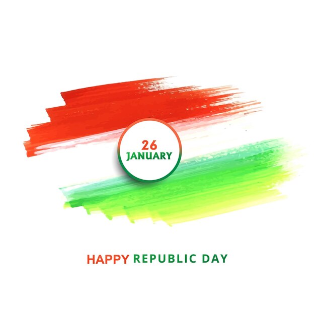 India republic day celebration on 26 January indian flag design