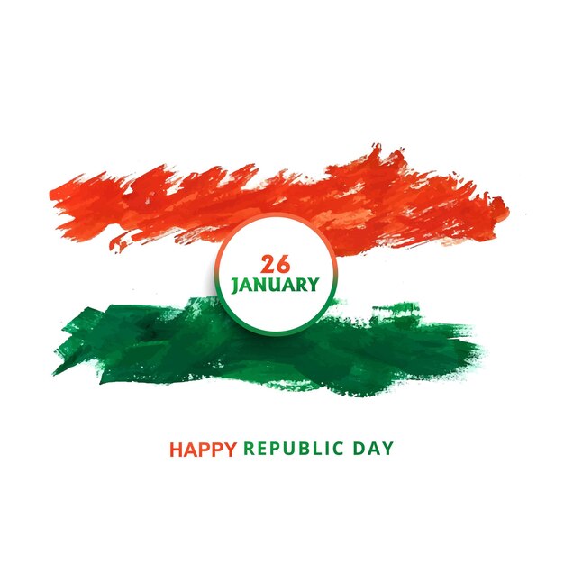 India republic day celebration on 26 January indian flag design