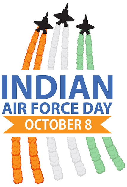 Indian Air Force Day Poster Design