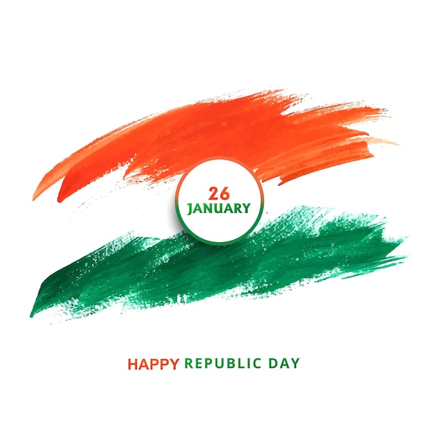 Free Vector indian flag concept background for republic day design