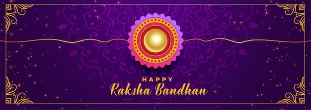 Indian happy raksha bandhan festival banner