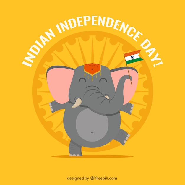 Free Vector indian independence day background