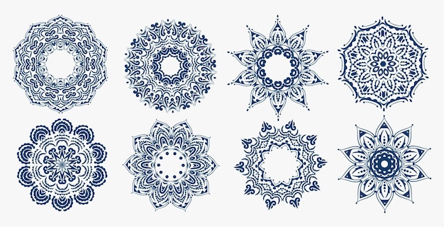 Free vector indian mandala styles collection design