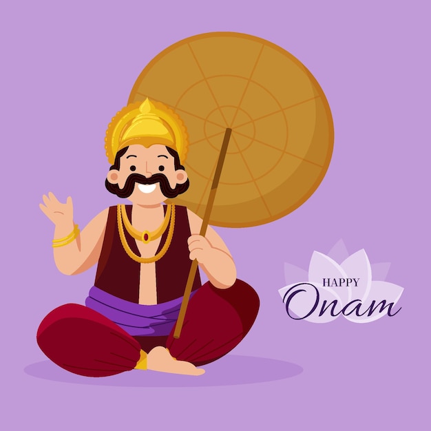 Free vector indian onam illustration