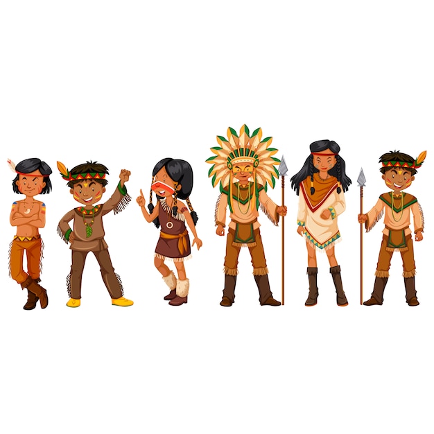 Free Vector indian people collection