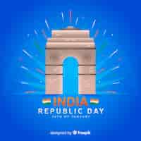 Free vector indian republic day background