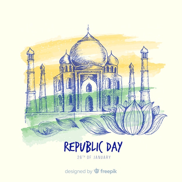 Free Vector indian republic day