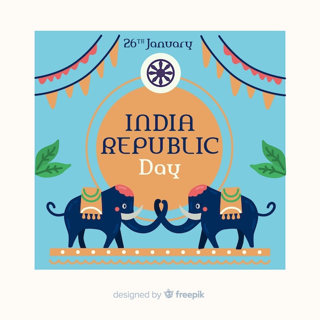 Free vector indian republic day