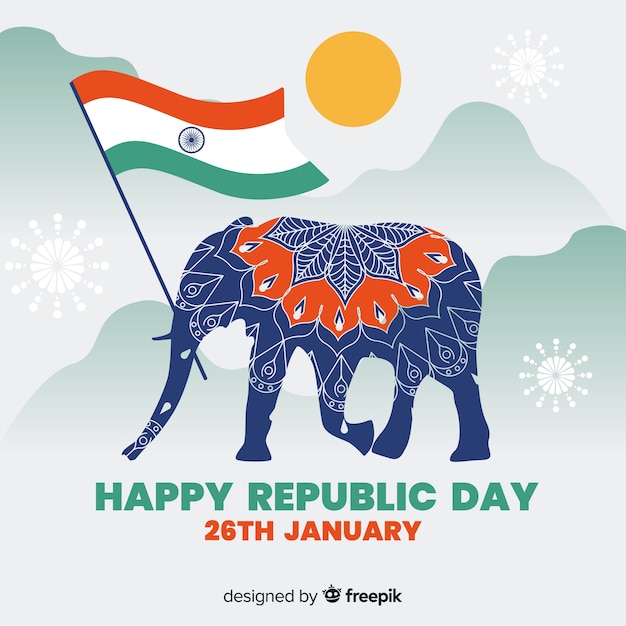 Free vector indian republic day