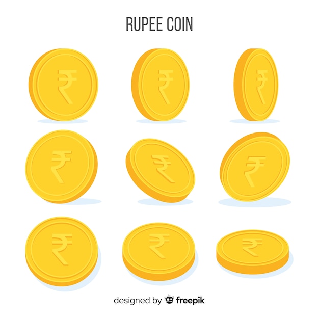 Indian rupee coin set