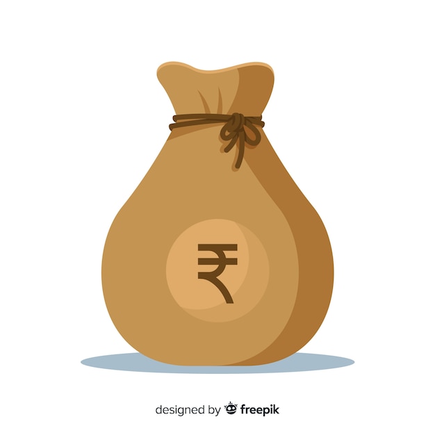 Indian rupee money bag