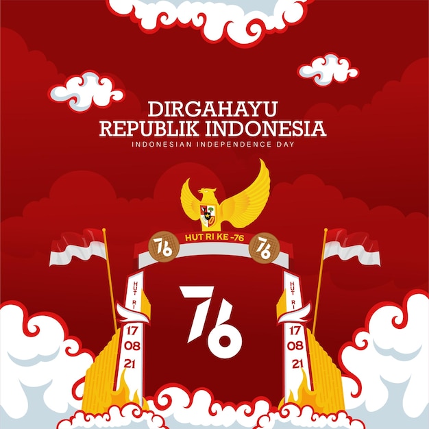 Indonesia's 76th independence day celebration Background