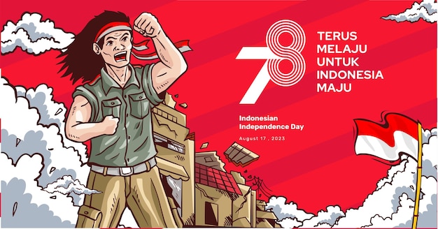 Indonesian Independence Day Background August 2023