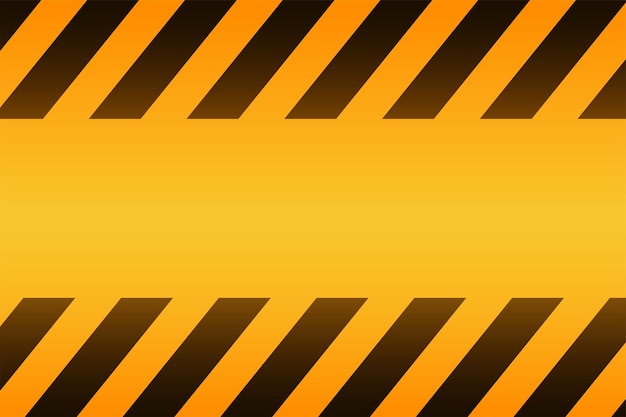 Free Vector industrial warning alert yellow background with empty space vector