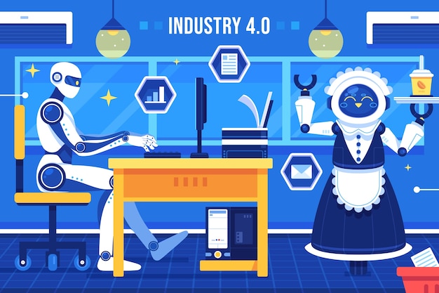 Industry 4.0 background design