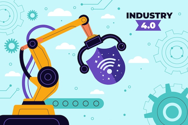 Industry 4.0 background design