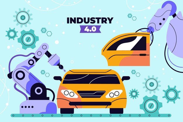 Industry 4.0 background design