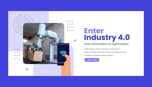 Industry 4.0 banner design