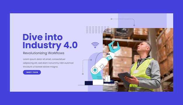 Industry 4.0 banner design