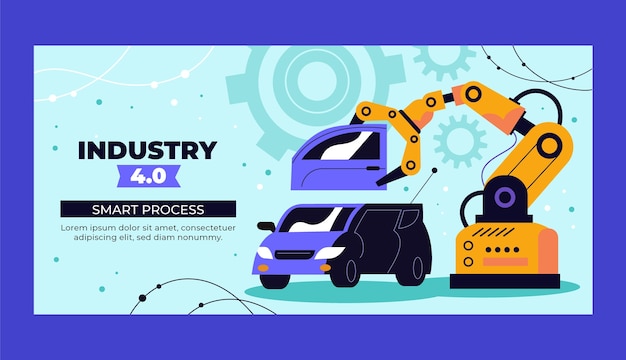 Industry 4.0 banner design