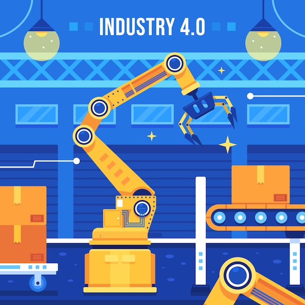 Industry 4.0 illustration design