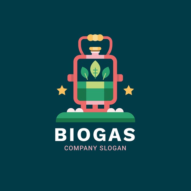 Industry biogas logo template