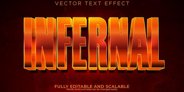 Infernal text effect editable scary and hell text style