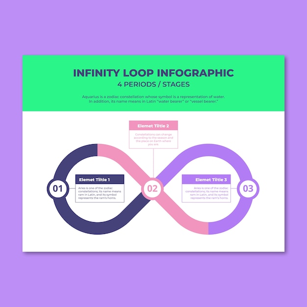 Infinity  diagram template design