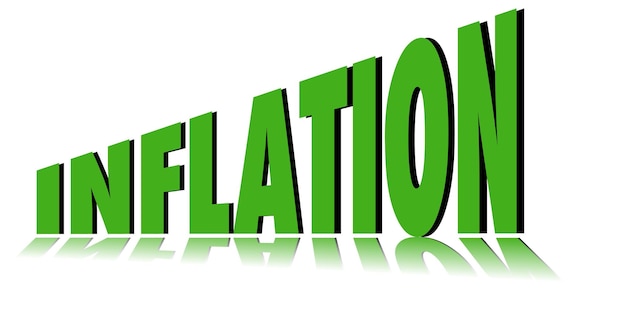 Free Vector inflation green font logo