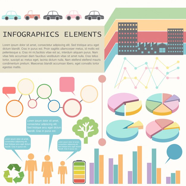 An infochart showing the vehicles and humans