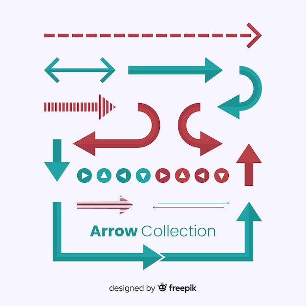 Free Vector infographic arrow collection