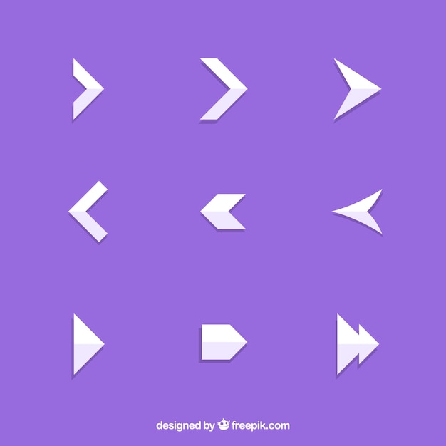 Free vector infographic arrows pack