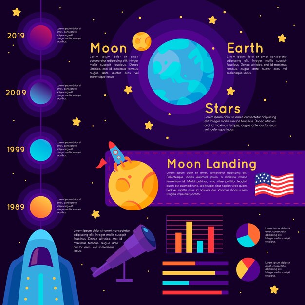 Infographic concept of universe