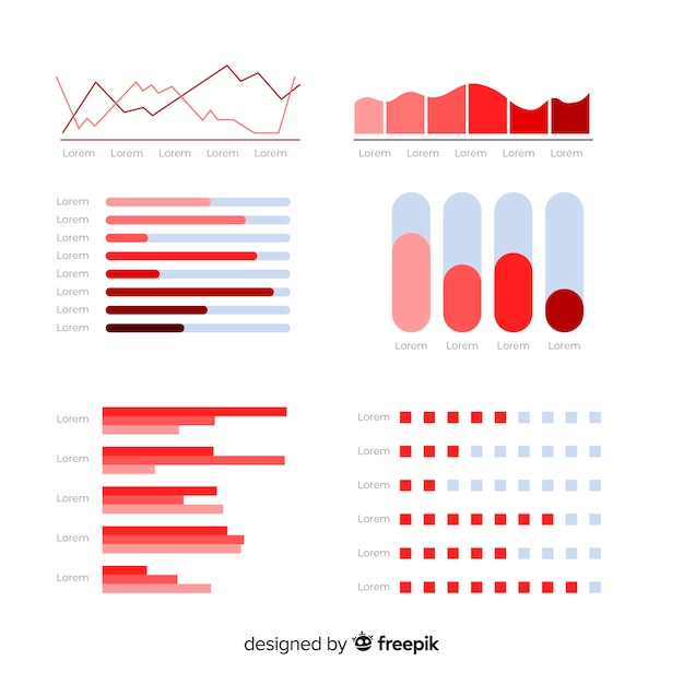 Free vector infographic element collectio